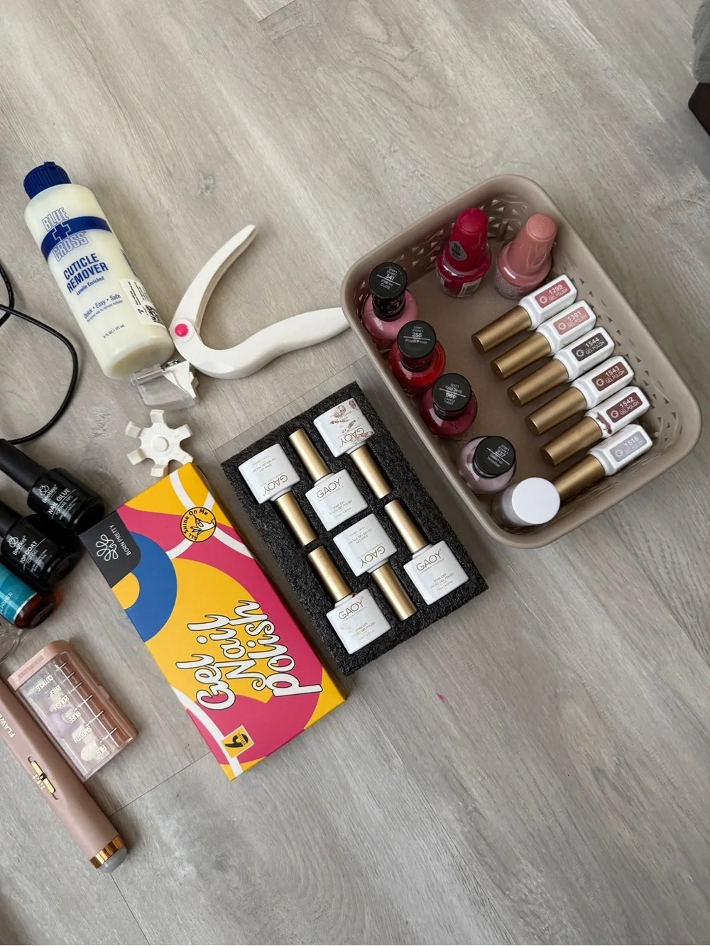 💅 Nearly Complete At-Home Gel Nail Extension Kit | UV Lamp + Drill + 25 Polishes